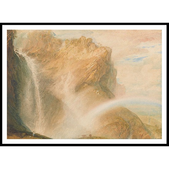 Upper Falls of the Reichenbach 1810, A New Print Of a J. M. W Turner Painting