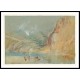 Urzig and the Hermitage on the Michaelslei 1839, A New Print Of a J. M. W Turner Painting