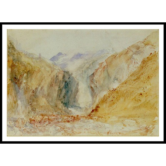 Veduta della gola di Faido 1842, A New Print Of a J. M. W Turner Painting