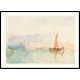 Venice A Boat near Santa Marta 1840, A New Print Of a J. M. W Turner Painting