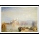 Venice Dogano and Santa Maria della Salute 1843, A New Print Of a J. M. W Turner Painting