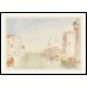 Venice Looking down the Grand Canal to Palazzo Corner della Ca Grande and Santa Maria della Salute 1840, A New Print Of a J. M. W Turner Painting