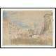 Venice Looking towards the Rialto Bridge from near the Palazzo Grimani 1840, A New Print Of a J. M. W Turner Painting