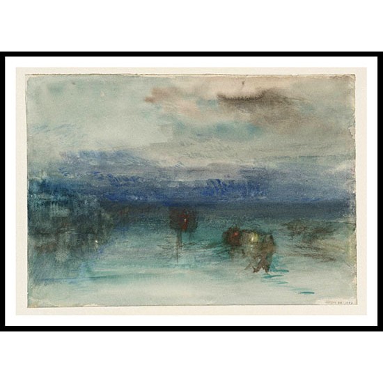 Venice Moonlight on the Lagoon 1840, A New Print Of a J. M. W Turner Painting