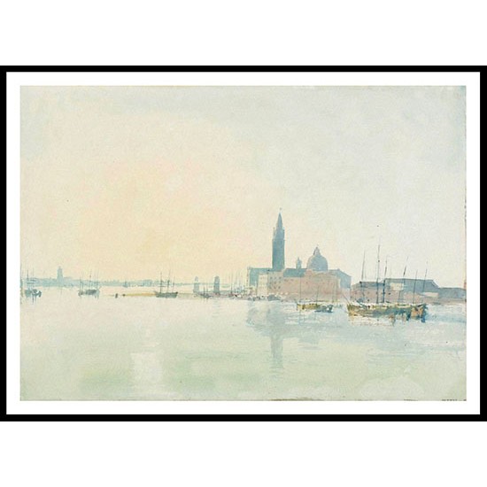 Venice San Giorgio Maggiore Early Morning 1819, A New Print Of a J. M. W Turner Painting