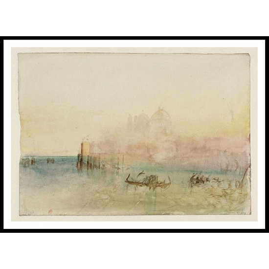 Venice Santa Maria della Salute from the Bacino 1840, A New Print Of a J. M. W Turner Painting