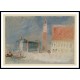 Venice The Piazzetta and the Doge's Palace from the Bacino 1840, A New Print Of a J. M. W Turner Painting