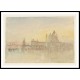 Venice The Punta della Dogana and Santa Maria della Salute at Twilight from the Hotel Europa 1840, A New Print Of a J. M. W Turner Painting