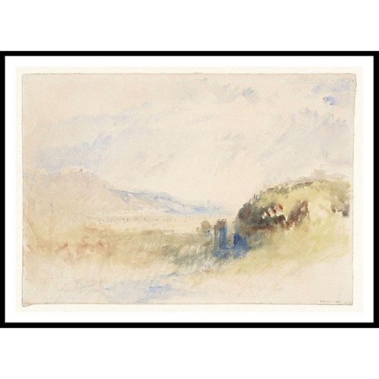 Veste Coburg and Coburg with Schloss Ernsthohe 1840 41, A New Print Of a J. M. W Turner Painting