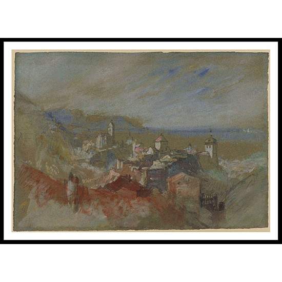 View of Bregenz 1840, A New Print Of a J. M. W Turner Painting