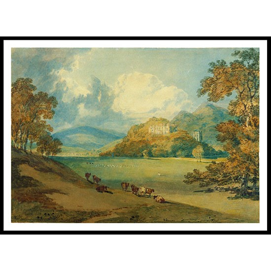 View of Dunster Castle from the Northeast, A New Print Of a J. M. W Turner Painting