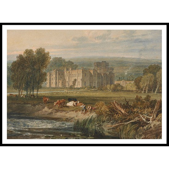 View of Hampton Court Herefordshire from the Southeast 1806, A New Print Of a J. M. W Turner Painting