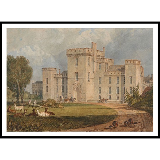 View of Hampton Court Hertefordshire from the Northwest 1806, A New Print Of a J. M. W Turner Painting