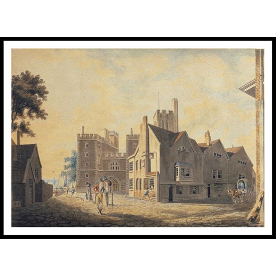 View of the Archbishop's Palace Lambeth 1790, A New Print Of a J. M. W Turner Painting