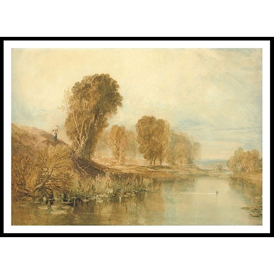 View on the River Brent North London, A New Print Of a J. M. W Turner Painting