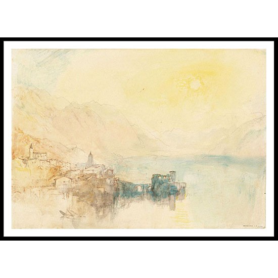 Village near Lausanne 1841, A New Print Of a J. M. W Turner Painting