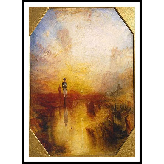 War. The Exile and the Rock Limpet 1842, A New Print Of a J. M. W Turner Painting