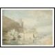 Warwick Castle 1798 99, A New Print Of a J. M. W Turner Painting