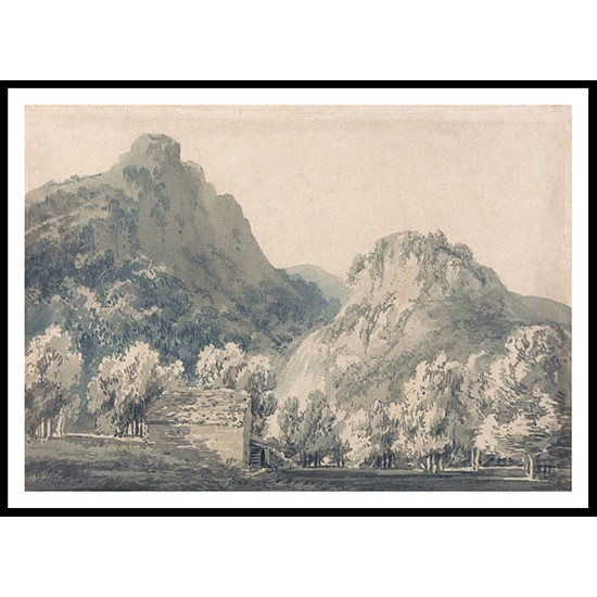 Waterfall of Lodore Cumberland, A New Print Of a J. M. W Turner Painting