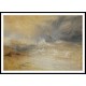 Waves Breaking on a Lee Shore at Margate Study for 'Rockets and Blue Lights' 1840, A New Print Of a J. M. W Turner Painting