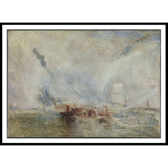 Whalers 1845, A New Print Of a J. M. W Turner Painting