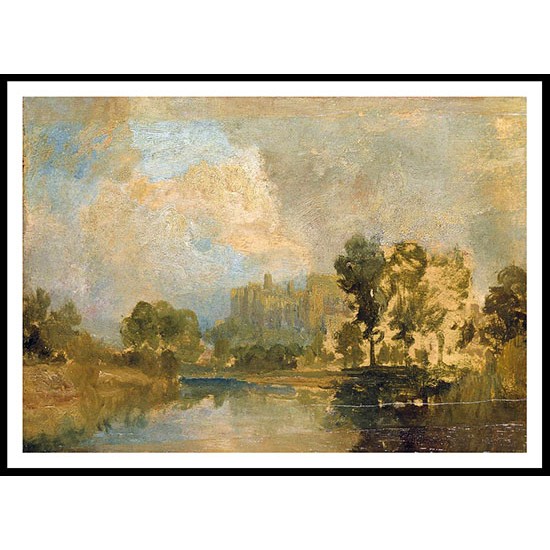 Windsor Castle from the River 1807, A New Print Of a J. M. W Turner Painting