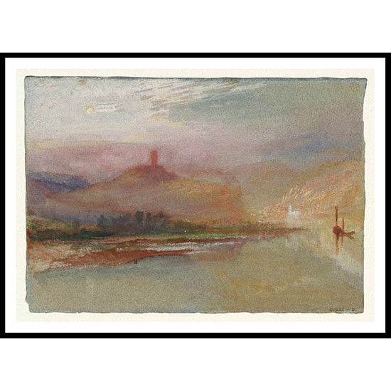 Wolf near Trarbach on the Moselle 1826, A New Print Of a J. M. W Turner Painting