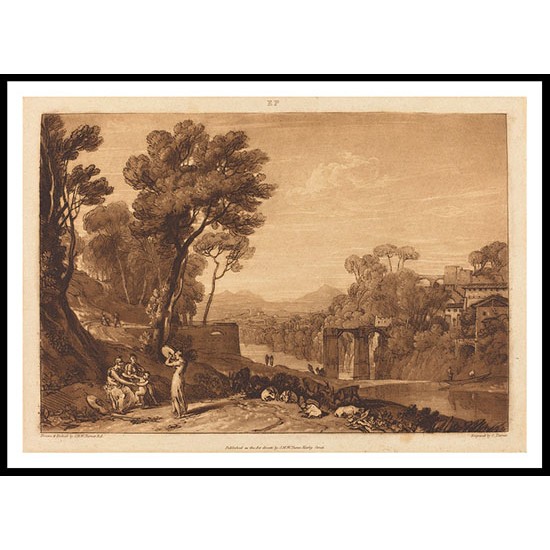 Woman and Tombourine 1807, A New Print Of a J. M. W Turner Painting