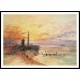 Yarmouth Harbour Norfolk 1840, A New Print Of a J. M. W Turner Painting