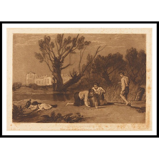 Young Anglers 1811, A New Print Of a J. M. W Turner Painting