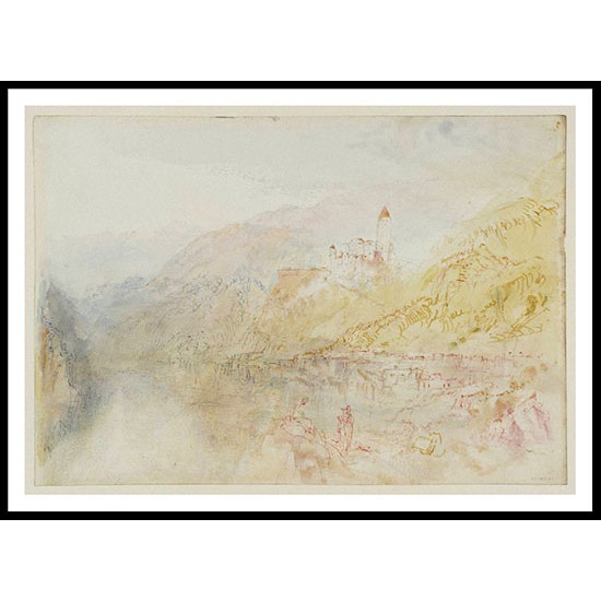 Zwingenberg on the Neckar 1844 02, A New Print Of a J. M. W Turner Painting