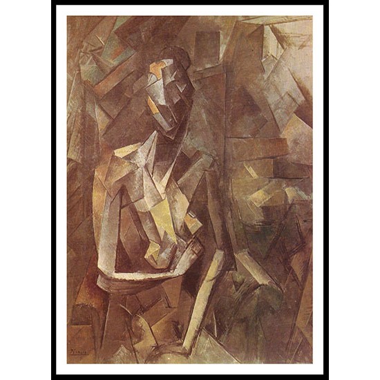 Seated Nude 1909 10, A New Print Of a Pablo Picasso Painting