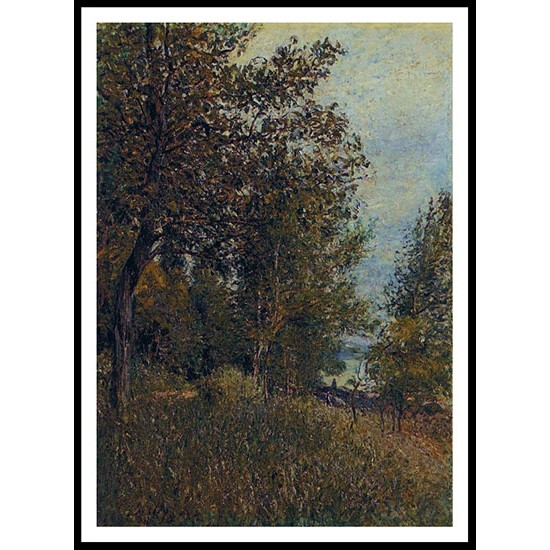 A Corner of the Roches Courtaut Woods June, A New Print Of an Alfred Sisley Painting