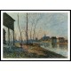 A February Morning at Moret sur Loing, A New Print Of an Alfred Sisley Painting