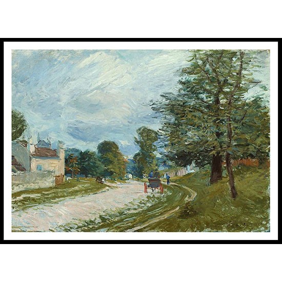 A Turn in the Road 1875, A New Print Of an Alfred Sisley Painting