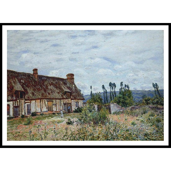 Abandoned Cottage 1894, A New Print Of an Alfred Sisley Painting