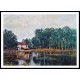 Along the Channal at Moret sur Loing 1892, A New Print Of an Alfred Sisley Painting