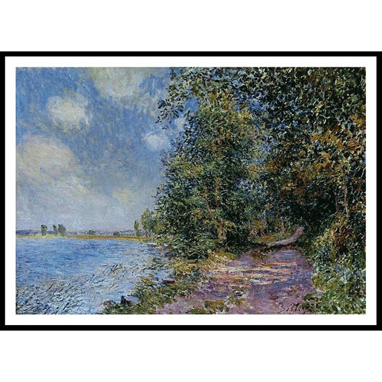 An August Afternoon near Veneux, A New Print Of an Alfred Sisley Painting