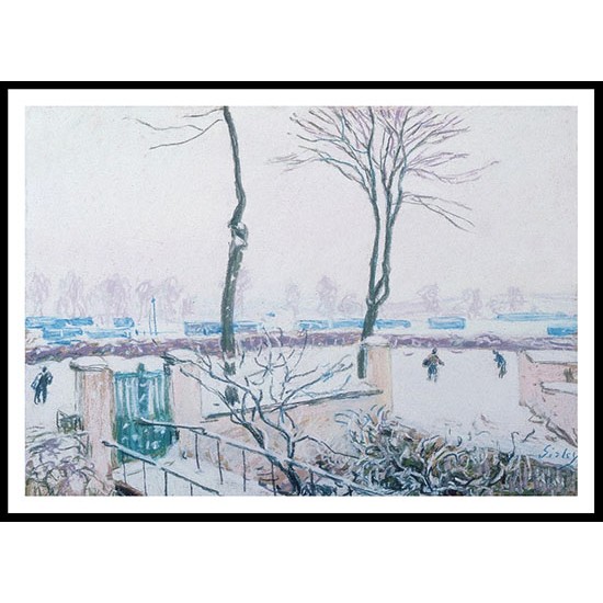 Approach to the Railway Station 1894, A New Print Of an Alfred Sisley Painting