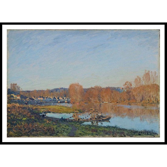 Autumn Banks of the Seine near Bougival 1873, A New Print Of an Alfred Sisley Painting