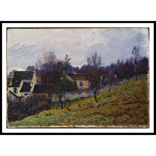 Autumn in Louveciennes 1873, A New Print Of an Alfred Sisley Painting