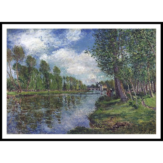 Banks of the Loing 1886, A New Print Of an Alfred Sisley Painting