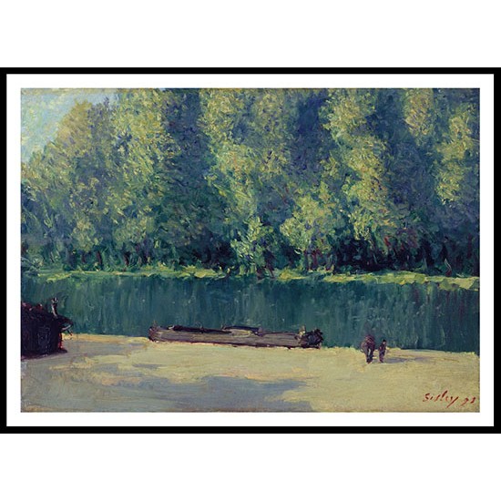 Banks of the Loing 1891, A New Print Of an Alfred Sisley Painting