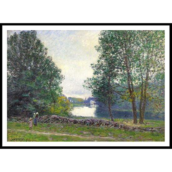 Banks of the Loing 1895, A New Print Of an Alfred Sisley Painting