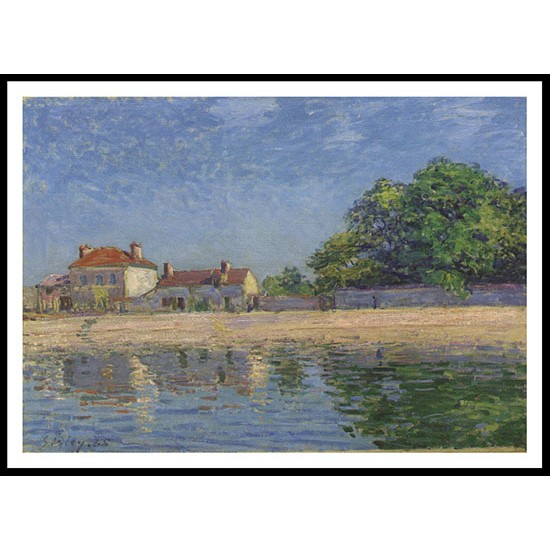 Banks of the Loing Saint Mammes 1885, A New Print Of an Alfred Sisley Painting