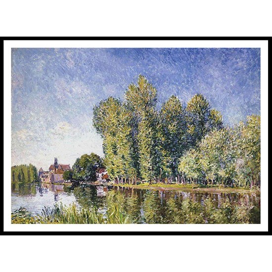 Banks of the Loing at Moret 1886, A New Print Of an Alfred Sisley Painting