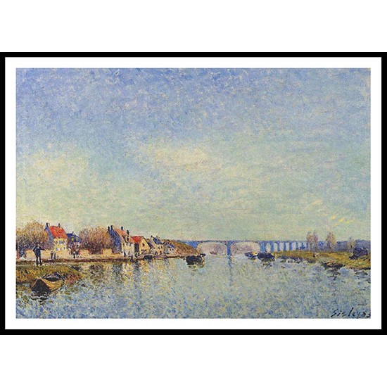 Banks of the Loing at Saint Mammes 1883, A New Print Of an Alfred Sisley Painting