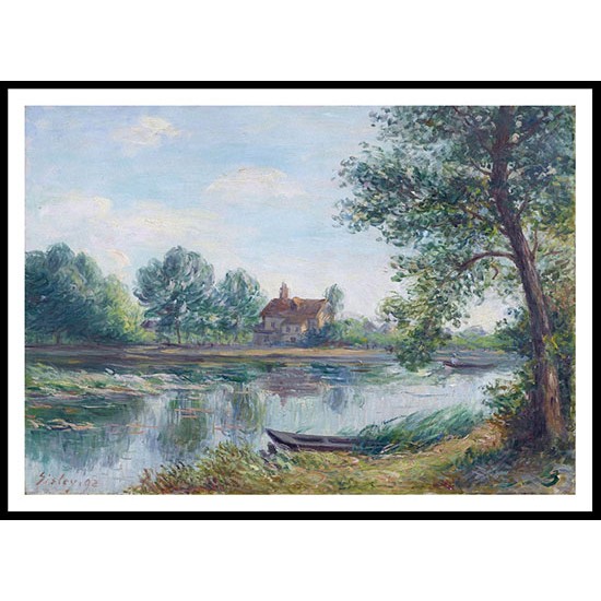 Banks of the Loing at Saint Mammes 1892, A New Print Of an Alfred Sisley Painting