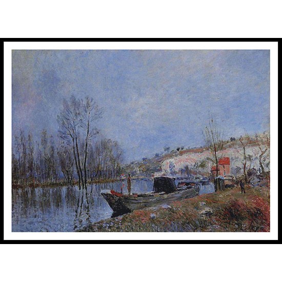 Banks of the Loing towards Moret, A New Print Of an Alfred Sisley Painting