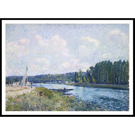 Banks of the Oise 1877, A New Print Of an Alfred Sisley Painting